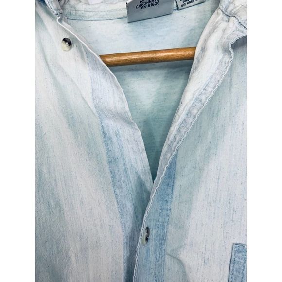 Mickey & CO‎ By Denim Button Down Shirt Size Large - Picture 3 of 11